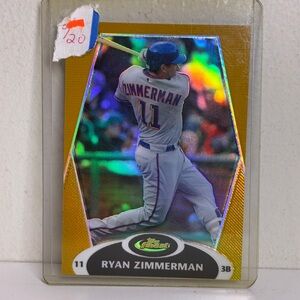 2007 Topps Finest - Ryan Zimmerman #11 Gold Refractor 19/50